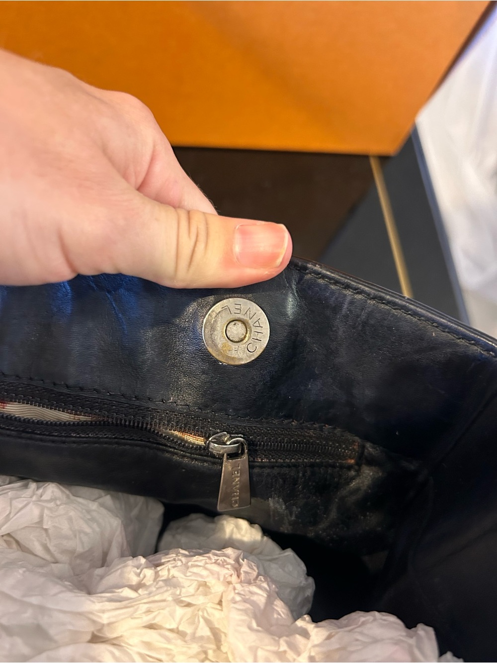 CHANEL Black Quilted Leather Shoulder Tote with Silver Chain - Picture 14 of 16